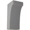 Ekena Millwork 5 1/4"W x 6"D x 12"H Clarksville Wood Vintage Decor Bracket, Pebble Grey BKTWD05X06X12CVPG - alternate 1